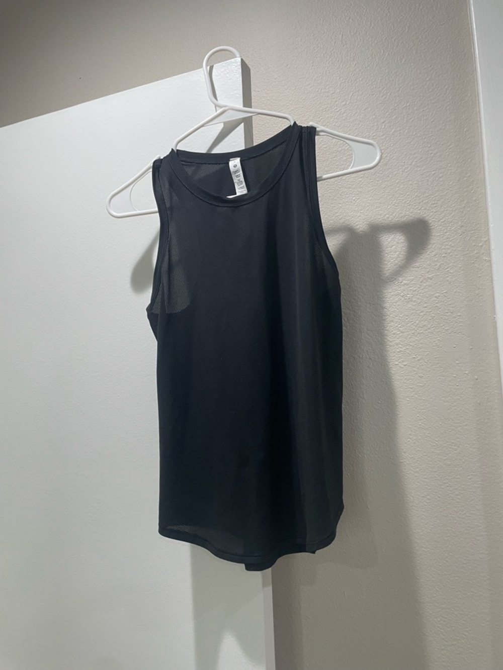 lululemon athletica Black Mesh-Back Performance Tank